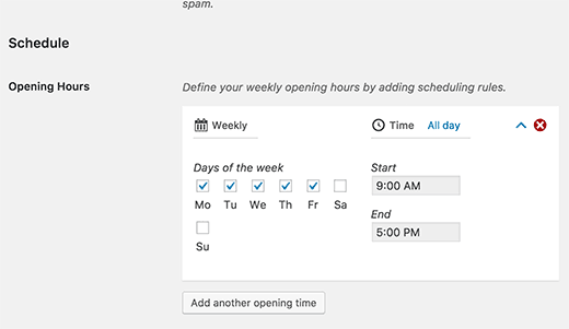 Schedule Schedule
